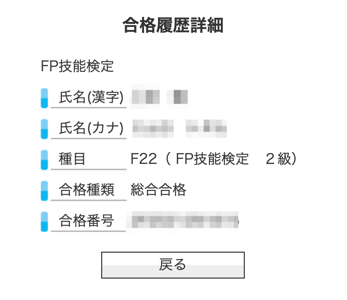 FP2級結果発表（総合）